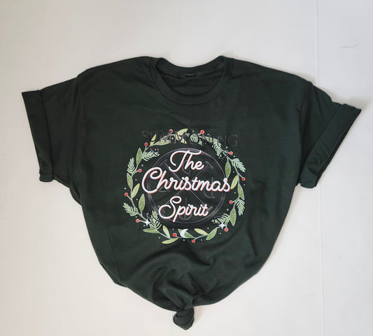 Summoning The Christmas Spirit Forest Green T-Shirt