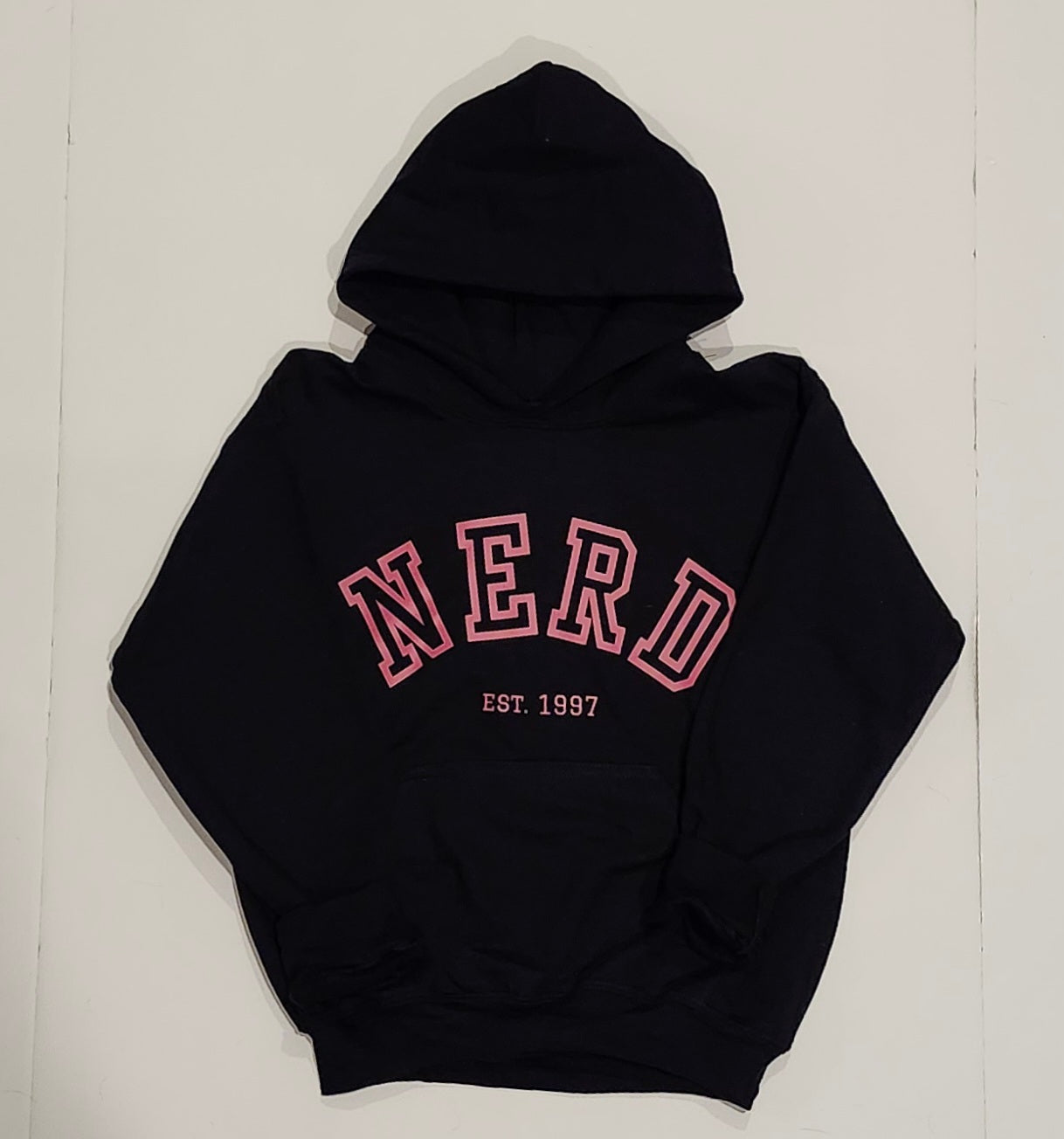 NERD Youth Hoodie - Bright Pink