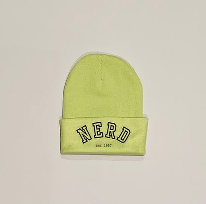 Fluorescent NERD Toque - Safety Yellow