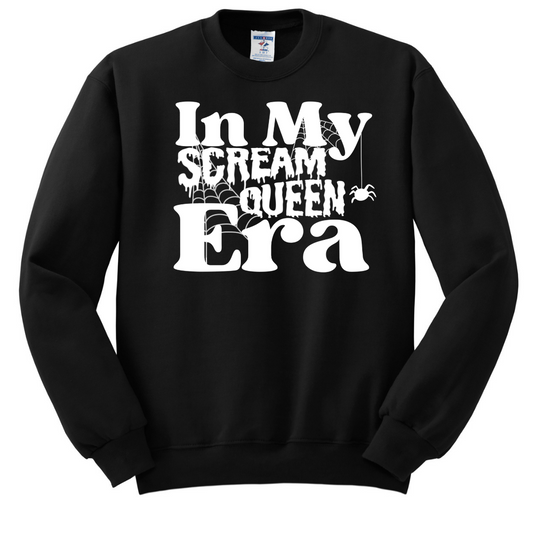 Scream Queen Era Crewneck Sweatshirt - Black
