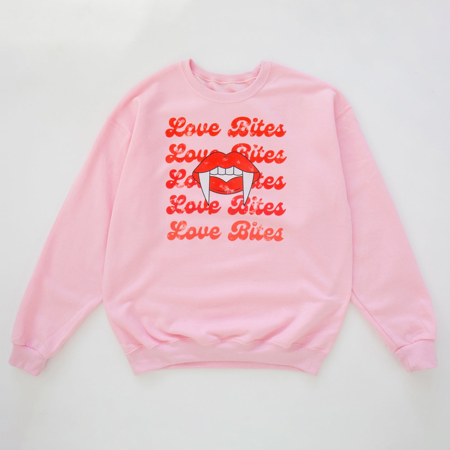 Love Bites Pink Valentines Sweatshirt