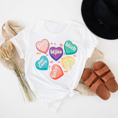 Supernatural Love Heart Valentines T-shirt