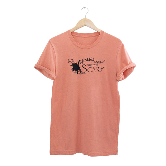 That Was Scary Unisex Style Shirt | Pink With Flowers